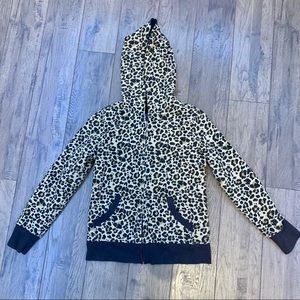 Fuzzy Leopard Print Jacket